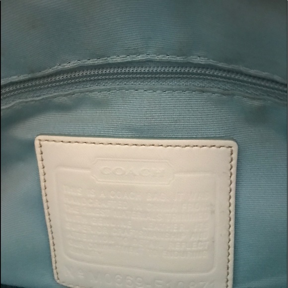 SOLD!!  COACH Leather and Fabric Shoulder Bag - FINAL MARKDOWN!! - Picture 2 of 6